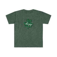 Load image into Gallery viewer, Depp Plaid Shamrock ADULT Super Soft T-Shirt