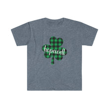 Load image into Gallery viewer, Hopewell Plaid Shamrock ADULT Super Soft T-Shirt