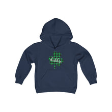 Load image into Gallery viewer, Dublin Plaid Shamrock YOUTH Hoodie