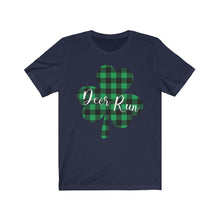 Load image into Gallery viewer, Deer Run Plaid Shamrock Adult Tee