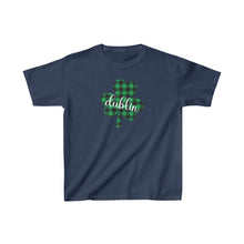 Load image into Gallery viewer, Dublin Plaid Shamrock YOUTH Tee