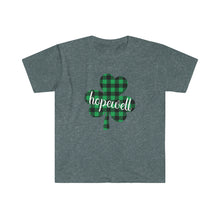 Load image into Gallery viewer, Hopewell Plaid Shamrock ADULT Super Soft T-Shirt