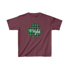 Load image into Gallery viewer, Wright Plaid Shamrock YOUTH Tee