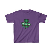 Load image into Gallery viewer, Indian Run Plaid Shamrock YOUTH Tee