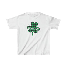 Load image into Gallery viewer, Hopewell Plaid Shamrock YOUTH Tee