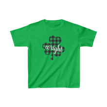 Load image into Gallery viewer, Wright Plaid Shamrock YOUTH Tee