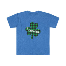 Load image into Gallery viewer, Hopewell Plaid Shamrock ADULT Super Soft T-Shirt