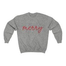 Load image into Gallery viewer, Merry Script Crewneck