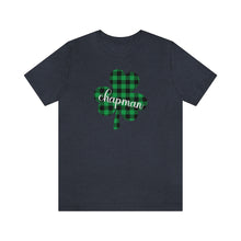 Load image into Gallery viewer, Chapman Plaid Shamrock Adult Tee