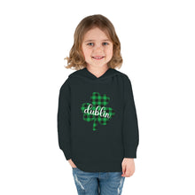 Load image into Gallery viewer, Dublin Shamrock Toddler Pullover Fleece Hoodie