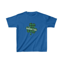 Load image into Gallery viewer, Indian Run Plaid Shamrock YOUTH Tee