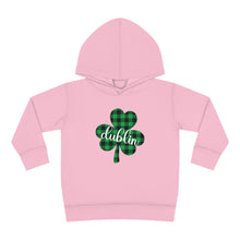 Load image into Gallery viewer, Dublin Shamrock Toddler Pullover Fleece Hoodie