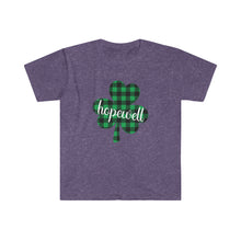 Load image into Gallery viewer, Hopewell Plaid Shamrock ADULT Super Soft T-Shirt
