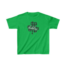 Load image into Gallery viewer, Dublin Plaid Shamrock YOUTH Tee