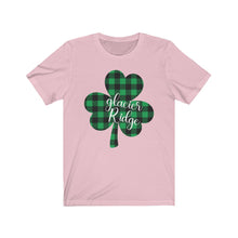 Load image into Gallery viewer, Glacier Ridge Plaid Shamrock ADULT Tee