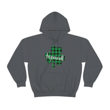 Load image into Gallery viewer, Hopewell Plaid Shamrock ADULT Super Soft Hoodie