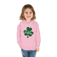 Load image into Gallery viewer, Dublin Shamrock Toddler Pullover Fleece Hoodie
