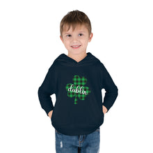 Load image into Gallery viewer, Dublin Shamrock Toddler Pullover Fleece Hoodie