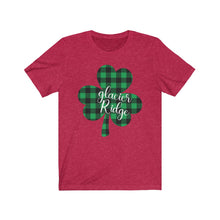 Load image into Gallery viewer, Glacier Ridge Plaid Shamrock ADULT Tee
