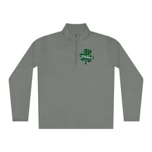 Load image into Gallery viewer, Preschool Plaid Shamrock ADULT Unisex Quarter-Zip Pullover