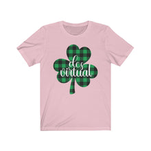 Load image into Gallery viewer, DCS Virtual Plaid Shamrock Jersey Short Sleeve Tee