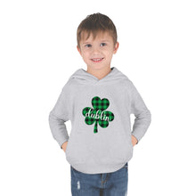 Load image into Gallery viewer, Dublin Shamrock Toddler Pullover Fleece Hoodie
