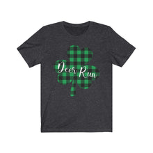 Load image into Gallery viewer, Deer Run Plaid Shamrock Adult Tee