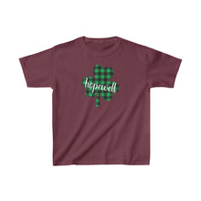 Load image into Gallery viewer, Hopewell Plaid Shamrock YOUTH Tee