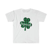 Load image into Gallery viewer, Hopewell Plaid Shamrock ADULT Super Soft T-Shirt