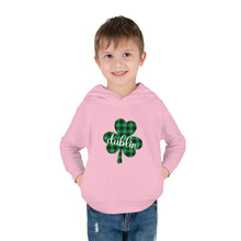 Load image into Gallery viewer, Dublin Shamrock Toddler Pullover Fleece Hoodie