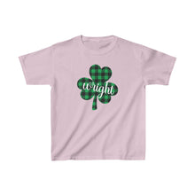Load image into Gallery viewer, Wright Plaid Shamrock YOUTH Tee