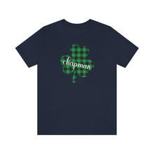 Load image into Gallery viewer, Chapman Plaid Shamrock Adult Tee