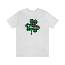 Load image into Gallery viewer, Chapman Plaid Shamrock Adult Tee