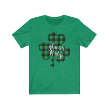 Load image into Gallery viewer, Glacier Ridge Plaid Shamrock ADULT Tee