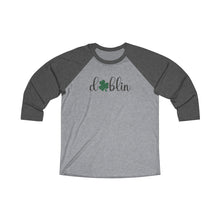 Load image into Gallery viewer, Dublin Script ADULT Baseball Tee