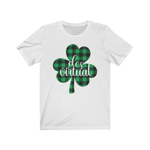 Load image into Gallery viewer, DCS Virtual Plaid Shamrock Jersey Short Sleeve Tee