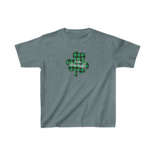 Load image into Gallery viewer, Olde Sawmill Plaid Shamrock YOUTH Tee