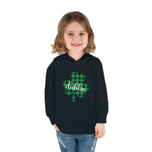 Load image into Gallery viewer, Dublin Shamrock Toddler Pullover Fleece Hoodie