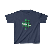 Load image into Gallery viewer, Indian Run Plaid Shamrock YOUTH Tee