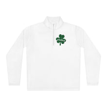 Load image into Gallery viewer, Preschool Plaid Shamrock ADULT Unisex Quarter-Zip Pullover