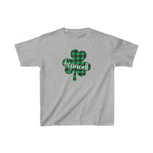 Load image into Gallery viewer, Hopewell Plaid Shamrock YOUTH Tee