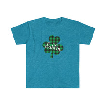 Load image into Gallery viewer, Dublin Plaid Shamrock ADULT Super Soft T-Shirt