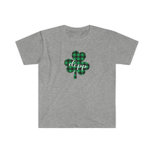 Load image into Gallery viewer, Depp Plaid Shamrock ADULT Super Soft T-Shirt