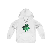 Load image into Gallery viewer, Scottish Corners Plaid Shamrock Youth Hoodie