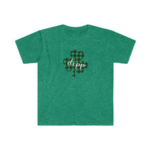 Load image into Gallery viewer, Depp Plaid Shamrock ADULT Super Soft T-Shirt