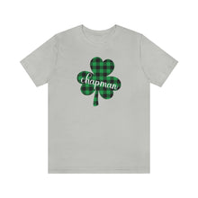 Load image into Gallery viewer, Chapman Plaid Shamrock Adult Tee