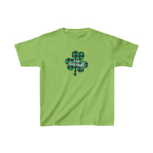 Load image into Gallery viewer, Olde Sawmill Plaid Shamrock YOUTH Tee