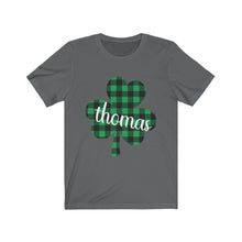 Load image into Gallery viewer, Thomas Plaid Shamrock Adult Tee