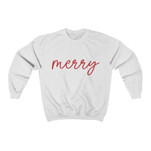 Load image into Gallery viewer, Merry Script Crewneck