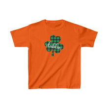 Load image into Gallery viewer, Dublin Plaid Shamrock YOUTH Tee